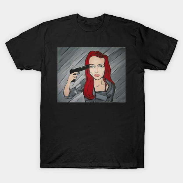 Lohan Gun T-Shirt by Morey Art